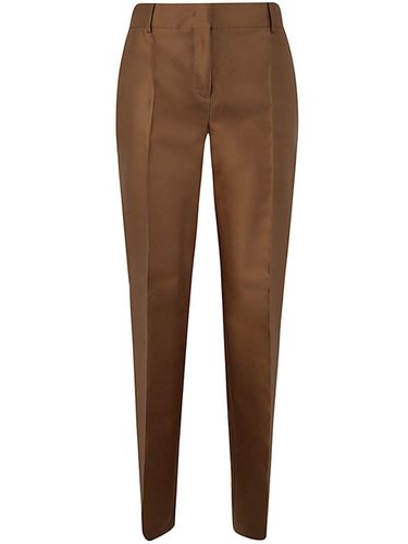 Mikado Mid-rise Satin Tailored Trousers - Alberta Ferretti - Modalova