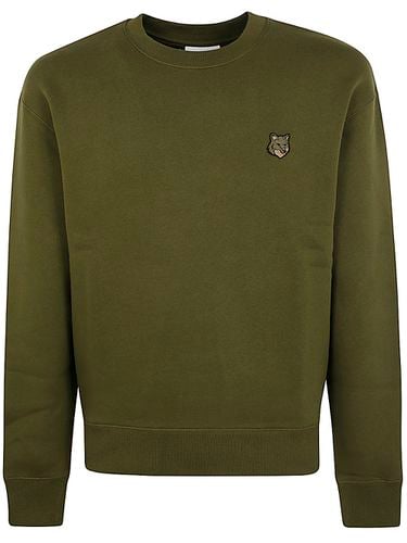 Bold Fox Head Patch Comfort Sweatshirt - Maison Kitsuné - Modalova