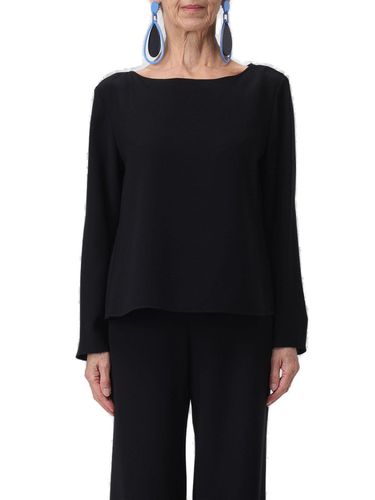 Bow-detailed Cropped Blouse - Giorgio Armani - Modalova