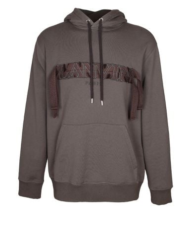 Hooded Sweatshirt With Embroidered Logo - Lanvin - Modalova