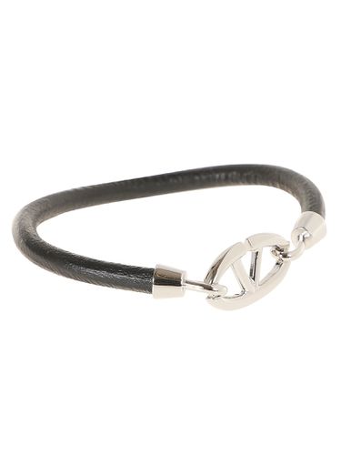 Leather Bracelet Vlogo The Bold Edition - Valentino Garavani - Modalova