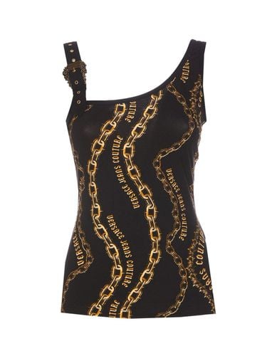 Chain-printed Sleeveless Top - Versace Jeans Couture - Modalova