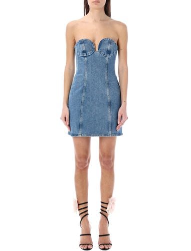 Denim Bustier Mini Dress - Magda Butrym - Modalova