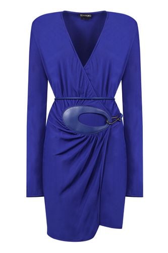 Leather Belt Wrap Around Mini Dress - Tom Ford - Modalova