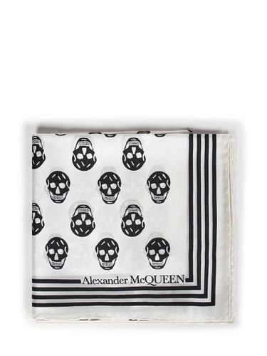 Printed Satin Foulard - Alexander McQueen - Modalova