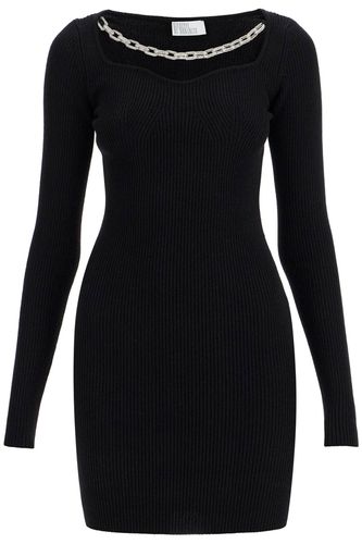 Knit Dress With Chain Detail - Giuseppe di Morabito - Modalova