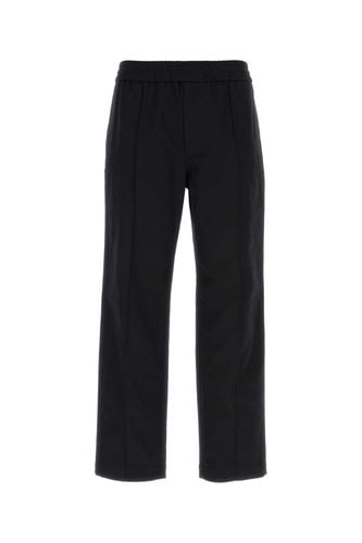 Midnight Blue Stretch Cotton Pant - Valentino Garavani - Modalova