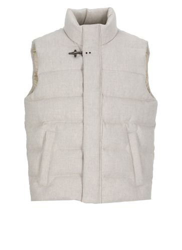 Padded And Quilted Wool Sleeveless Jacket - Fay - Modalova