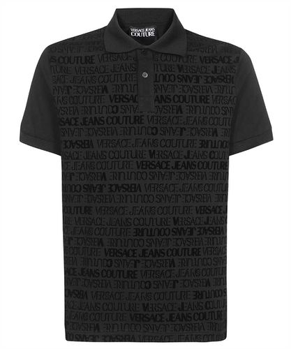 Short Sleeve Cotton Polo Shirt - Versace Jeans Couture - Modalova