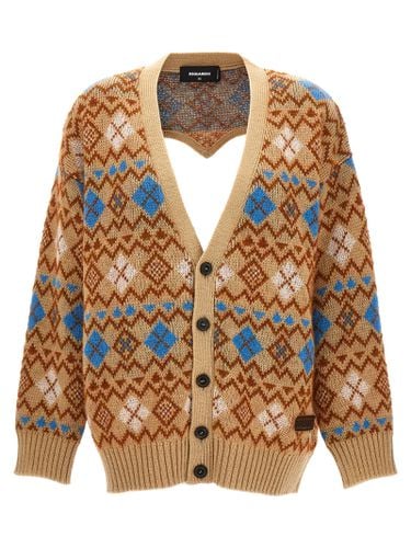 Heart Vintage Shetland Cardigan - Dsquared2 - Modalova