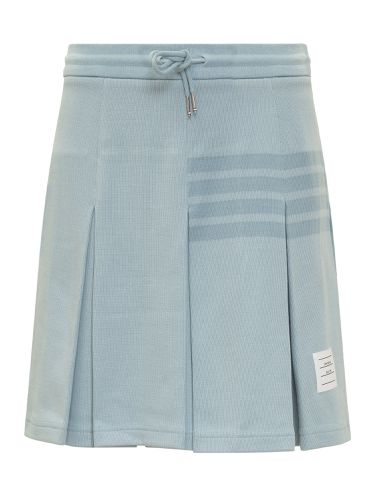 Bar Pleated Cotton Skirt - Thom Browne - Modalova