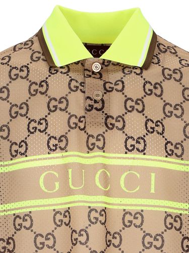 Gucci Polo Shirt Printed On The Net - Gucci - Modalova