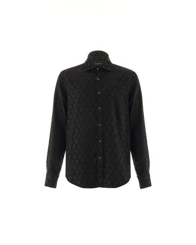 Regular Shirt With Allover Pattern - John Richmond - Modalova