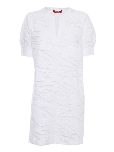 V-neck Short-sleeved Midi Dress - Max Mara Studio - Modalova