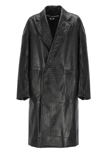 Synthetic Leather Double Breasted Coat - Junya Watanabe - Modalova