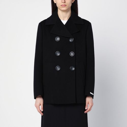 Double-breasted Wool Short Coat - SportMax - Modalova