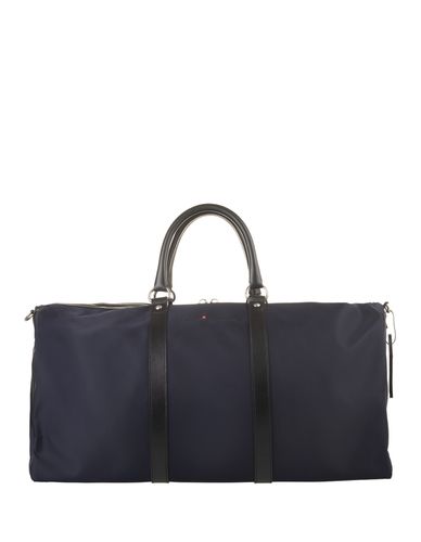 Navy Nylon And Leather Duffle Bag With Logo - Kiton - Modalova