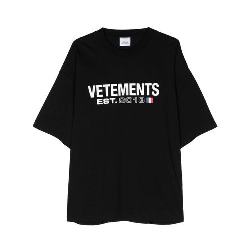 Logo Printed Oversized T-shirt - VETEMENTS - Modalova