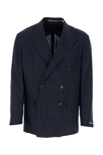 Dark Blue Linen Blazer - Polo Ralph Lauren - Modalova