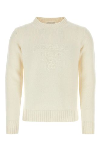 Prada Ivory Wool Blend Sweater - Prada - Modalova