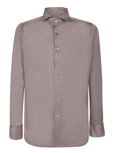 Canali Taupe Jersey Shirt - Canali - Modalova