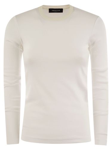 Long-sleeved T-shirt In Jersey - Fabiana Filippi - Modalova