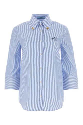 Prada Embroidered Poplin Shirt - Prada - Modalova