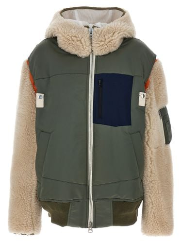 Sacai Faux Fur Insert Jacket - Sacai - Modalova