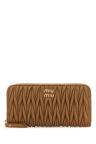 Nappa Leather Wallet - Miu Miu - Modalova