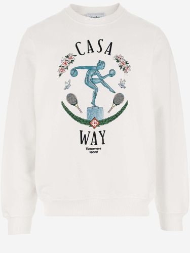 Statue En Marbre Cotton Sweatshirt - Casablanca - Modalova