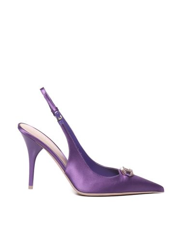 The Bold Edition Vlogo Silk Satin Slingback Pump - Valentino Garavani - Modalova