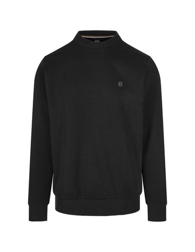 Regular Fit Sweatshirt With Monogram Patch - Hugo Boss - Modalova