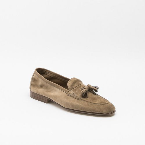 Portland Sand Baby Calf Unlined Tassel Loafer - Edward Green - Modalova