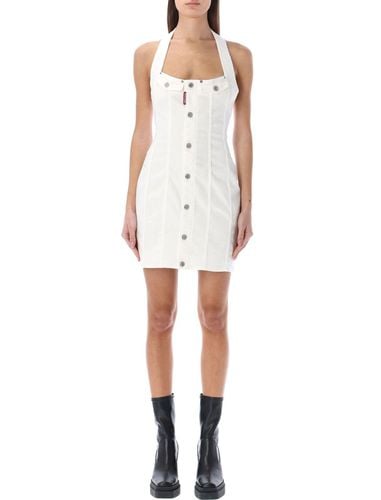 Simona Halterneck Denim Mini Dress - Dsquared2 - Modalova