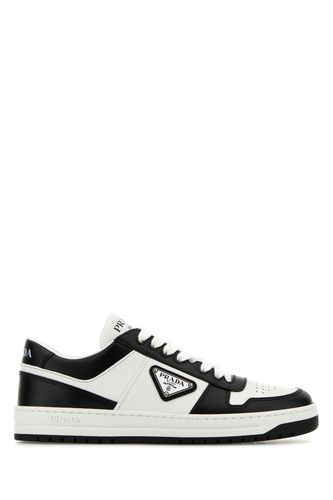 Two-tone Leather Downtown Sneakers - Prada - Modalova