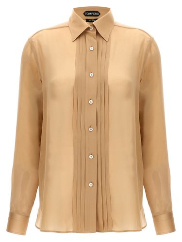 Tom Ford Pleated Plastron Shirt - Tom Ford - Modalova