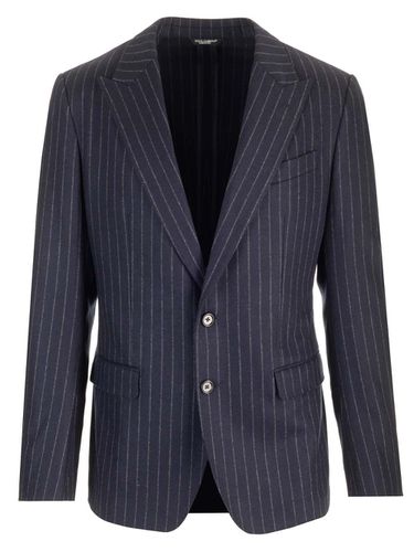 Stripe Flannel Blazer - Dolce & Gabbana - Modalova