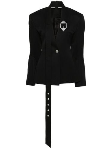 Belted Virgin Wool Blazer - The Attico - Modalova