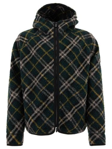 Checked Hooded Zip-up Jacket - Burberry - Modalova