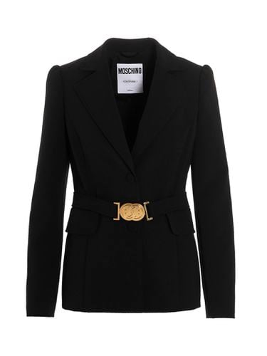 Moschino Belt Detail Blazer - Moschino - Modalova