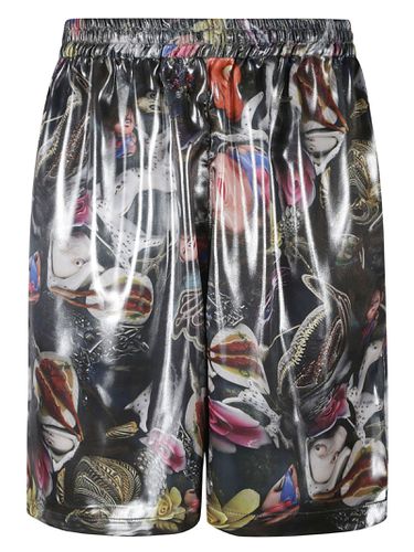 Elastic Waist Graphic Print Shorts - Acne Studios - Modalova