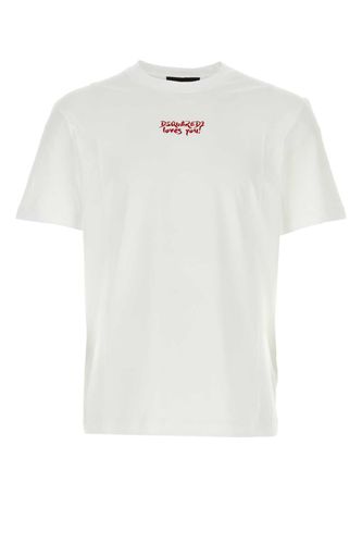 Dsquared2 White Cotton T-shirt - Dsquared2 - Modalova