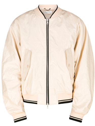 Striped Edge Drop Shoulder Bomber Jacket - Dries Van Noten - Modalova