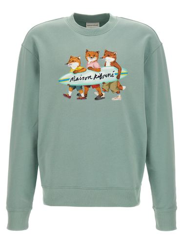 Surfing Fox Sweatshirt - Maison Kitsuné - Modalova