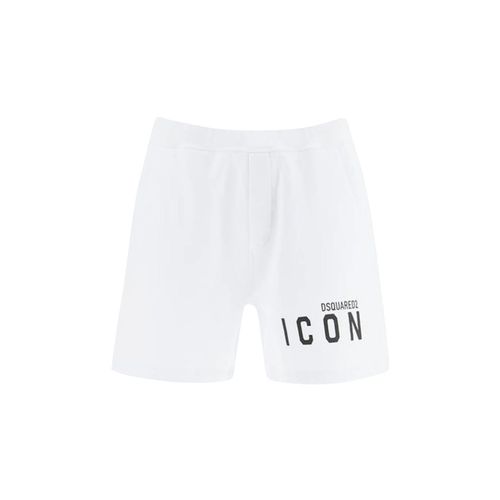 Dsquared2 Cotton Logo Shorts - Dsquared2 - Modalova