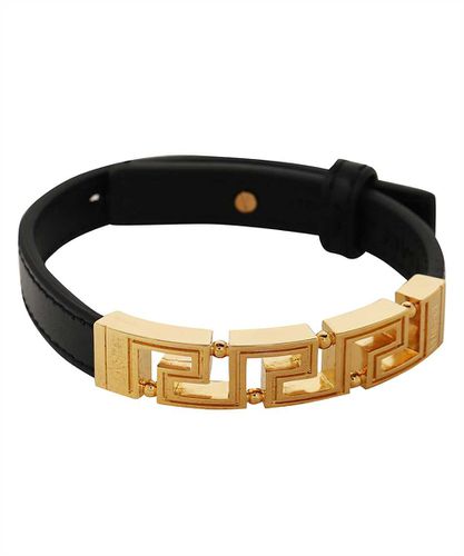 Versace Leather Bracelet - Versace - Modalova