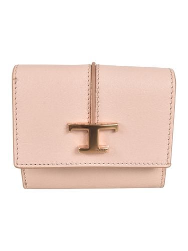 Logo Tri-fold Button Snap Wallet - Tod's - Modalova