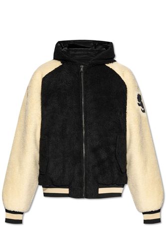 Hooded Zip Up Reversible Jacket - Balmain - Modalova