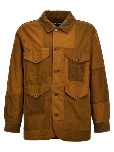 Ribbed Velvet Insert Canvas Jacket - Comme des Garçons Homme - Modalova