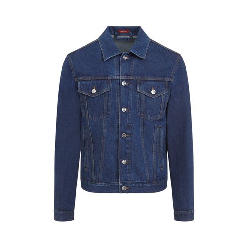 Collared Button-up Denim Jacket - Gucci - Modalova